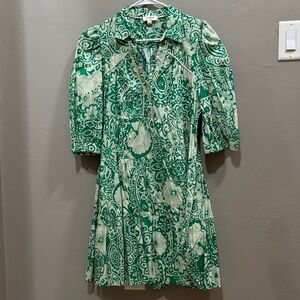 Umgee Green Floral Dress